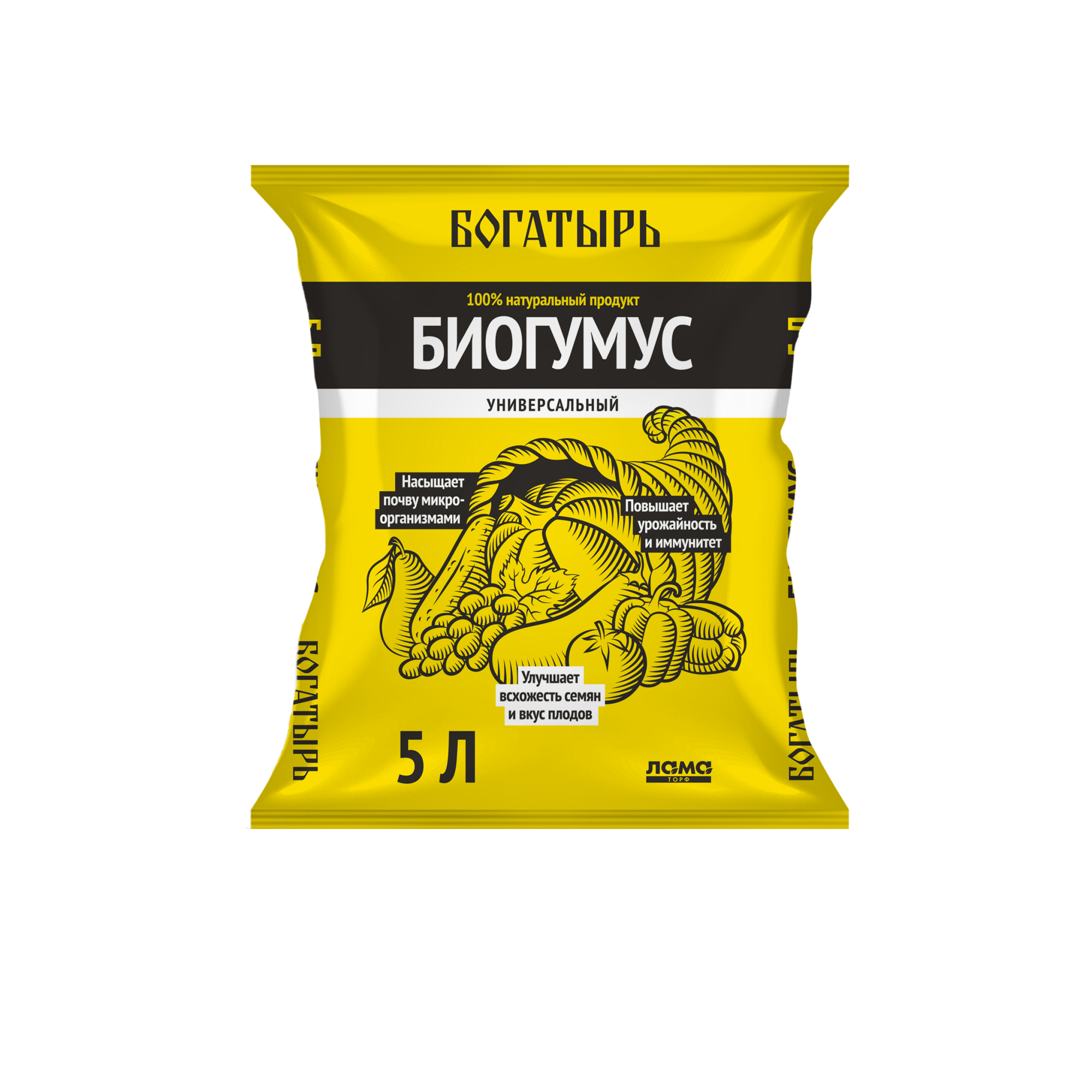 Биогумус Богатырь 5 л