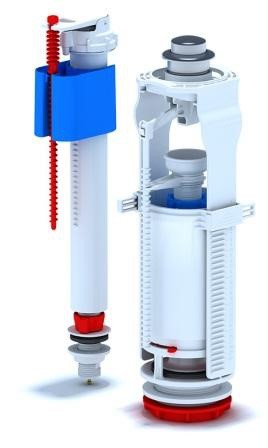 Арматура АНИ ПЛАСТ WC8510C кнопочная, нижняя подводка
