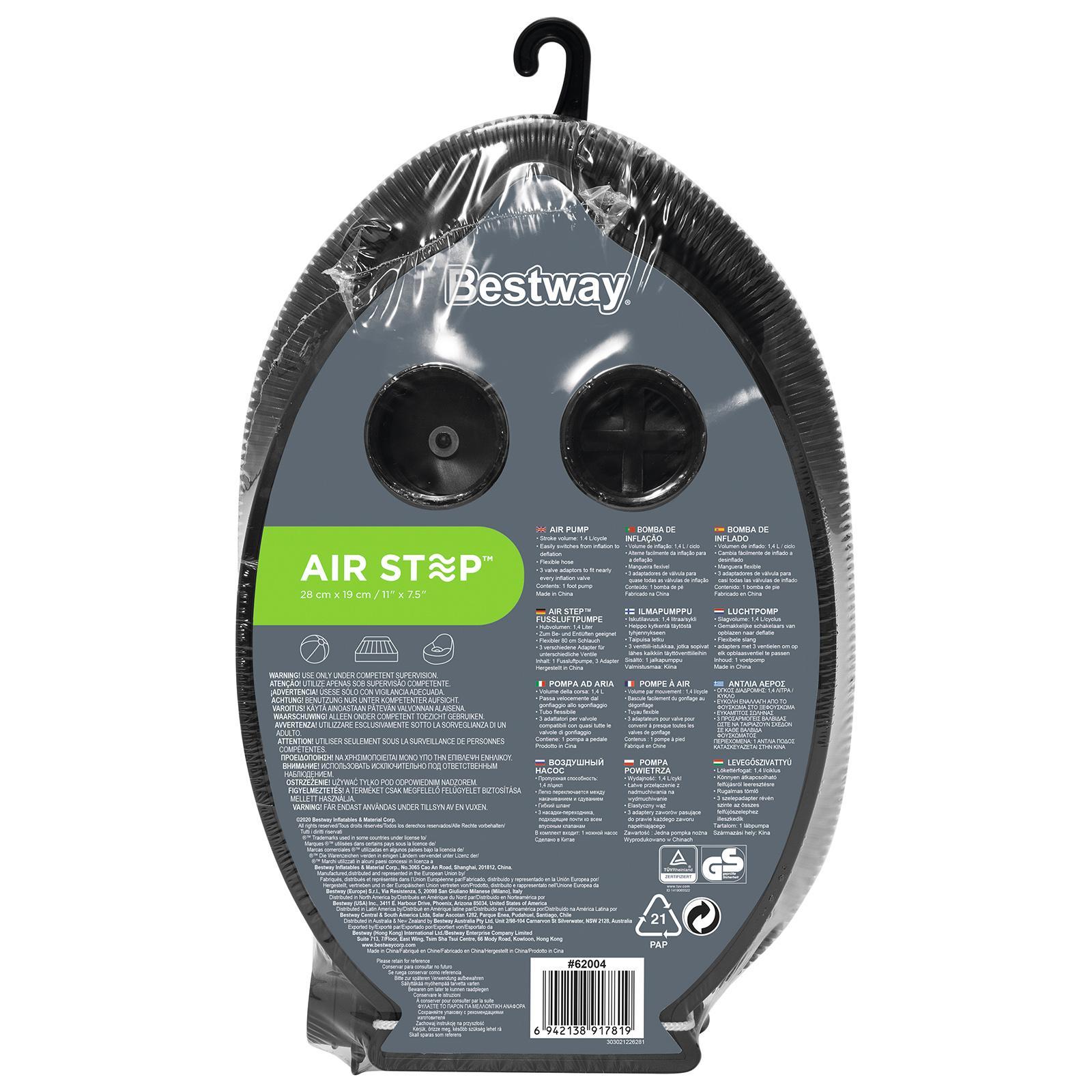 Насос ножной, 28 х 19 см, 62004 Bestway