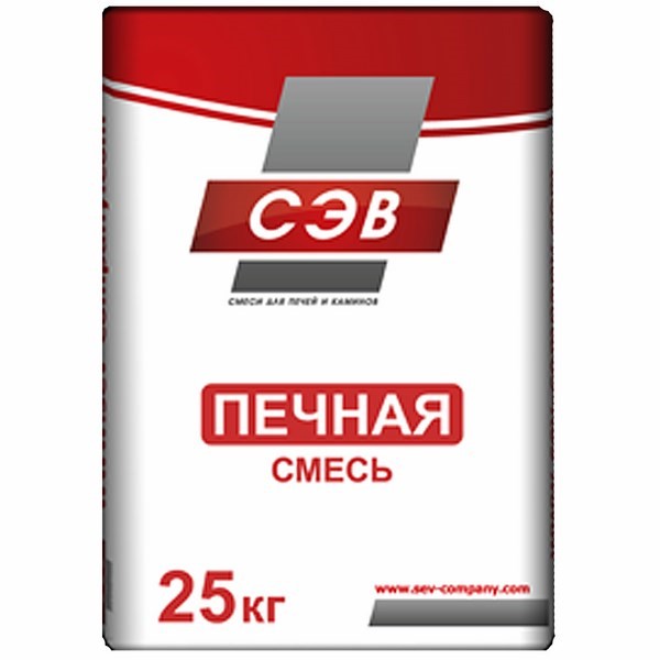 Смесь печная 25 кг ( красный мешок) 850°С