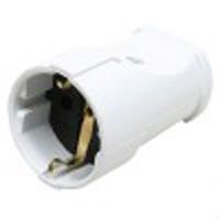 Розетка штепсельная MAKEL 10003 16А IP20 с/з, белая