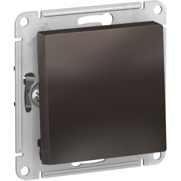 Механизм переключателя проходного СП SYSTEME ELECTRIC Atlas Design 1-кл 10А IP20 мокко