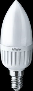 Лампа светодиодная NAVIGATOR 7Вт IP20 E14 4000К свеча