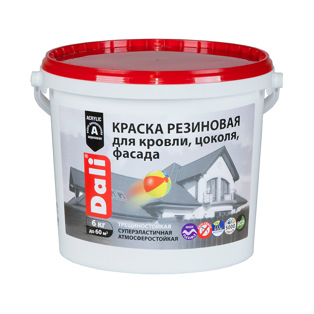 Краска "Dali" резиновая База А 6 кг