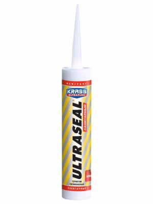 Герметик "Krass"Ultraseal силикон. санитарный белый 260 мл