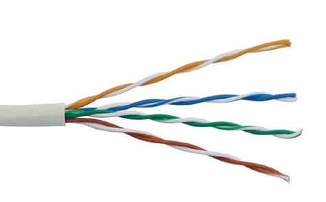 Витая пара UTP 4 пары AWG 24 кат. 5е внутр, неэкраниров. Cu Standart  PROCONNECT