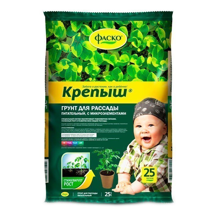 Грунт для рассады Фаско Крепыш 25л