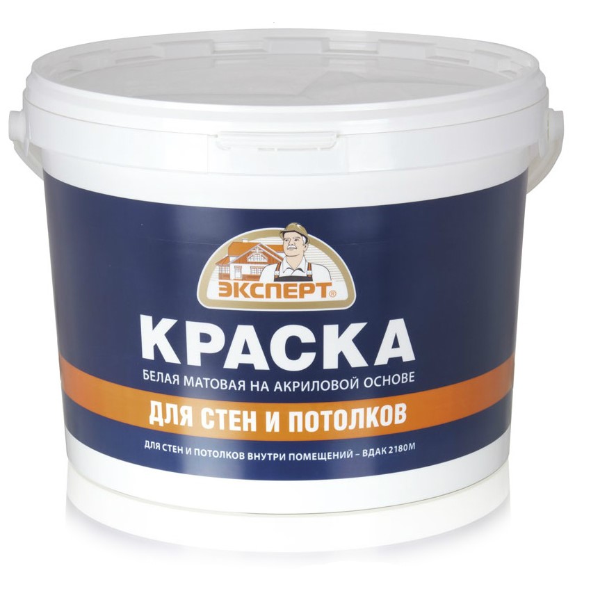 Краска "Эксперт" для потолков и стен 28 кг