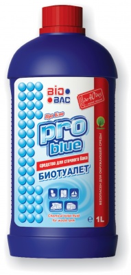 Средство "PRO BLUE" для сточного бака биотуалетов ( нижний бачок ) 1,0 л.