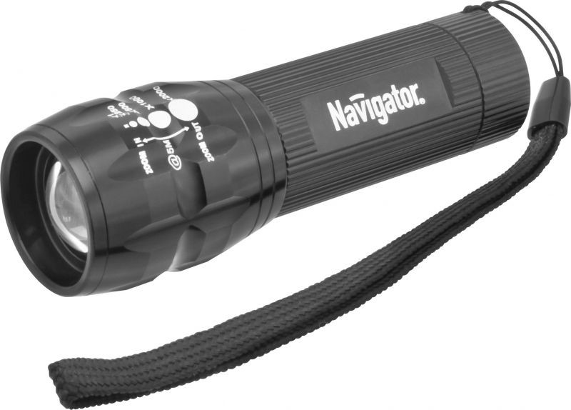 Фонарь NAVIGATOR NPT-CM03-3AAA 1LED 3Вт ручной аккумуляторный металл