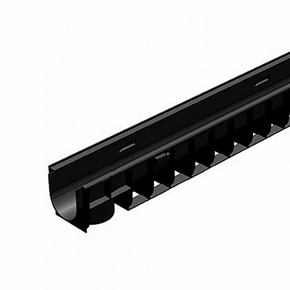 Лоток "Gidrolica" Standart пластик DN100  145 х 100 х 1000 мм (ЛВ-10.14,5.10)