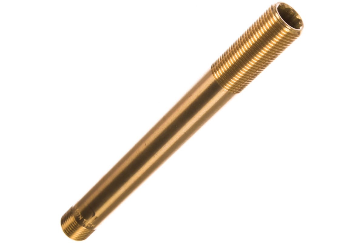 Сгон НР-НР латунный с резьбой, 1" х 200, Gappo G1223.06200 (арт. произв.: G1223.06200)