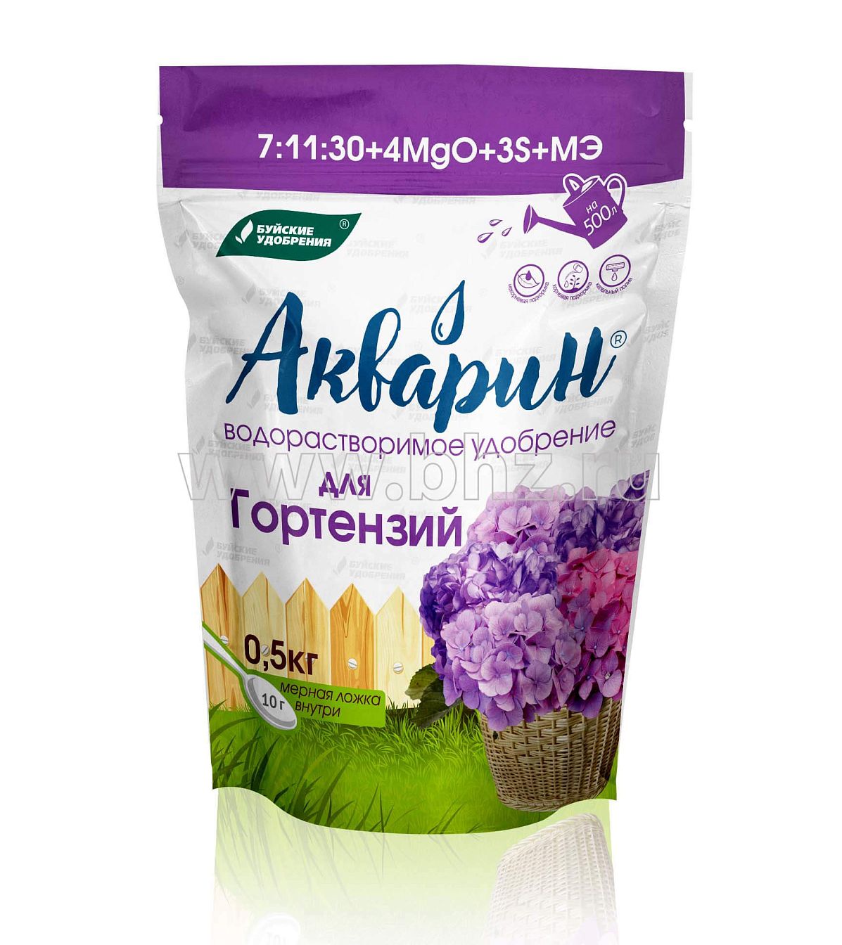 Акварин "Для гортензий" 0,5 кг (дой-пак)