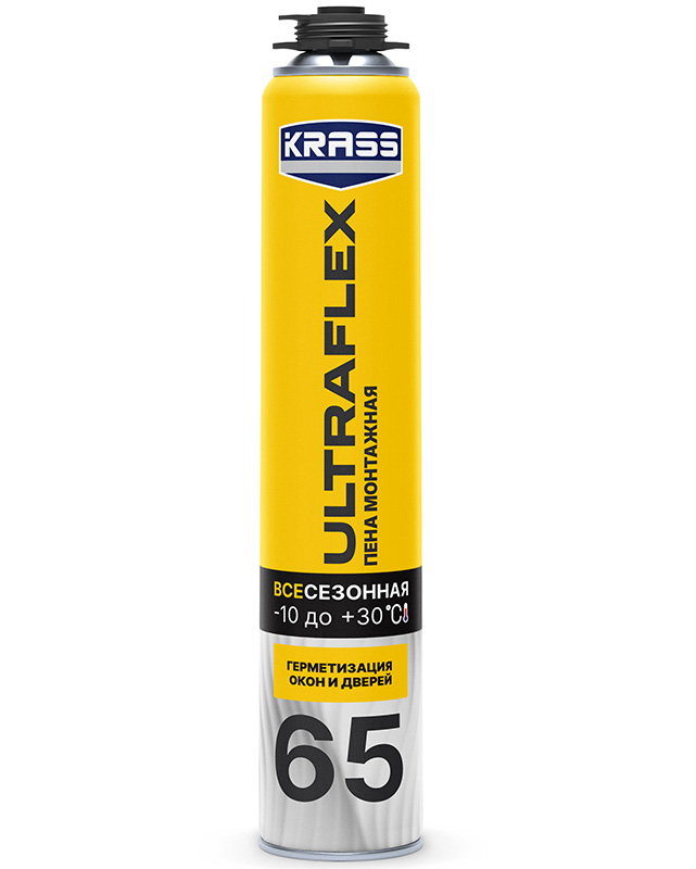 Пена монтажная проф. "Krass" Ultraflex 65 800 мл
