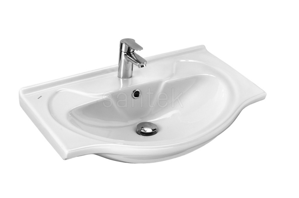 Раковина SANTEK Байкал 60 фарфор, белая 470х605х190 мм
