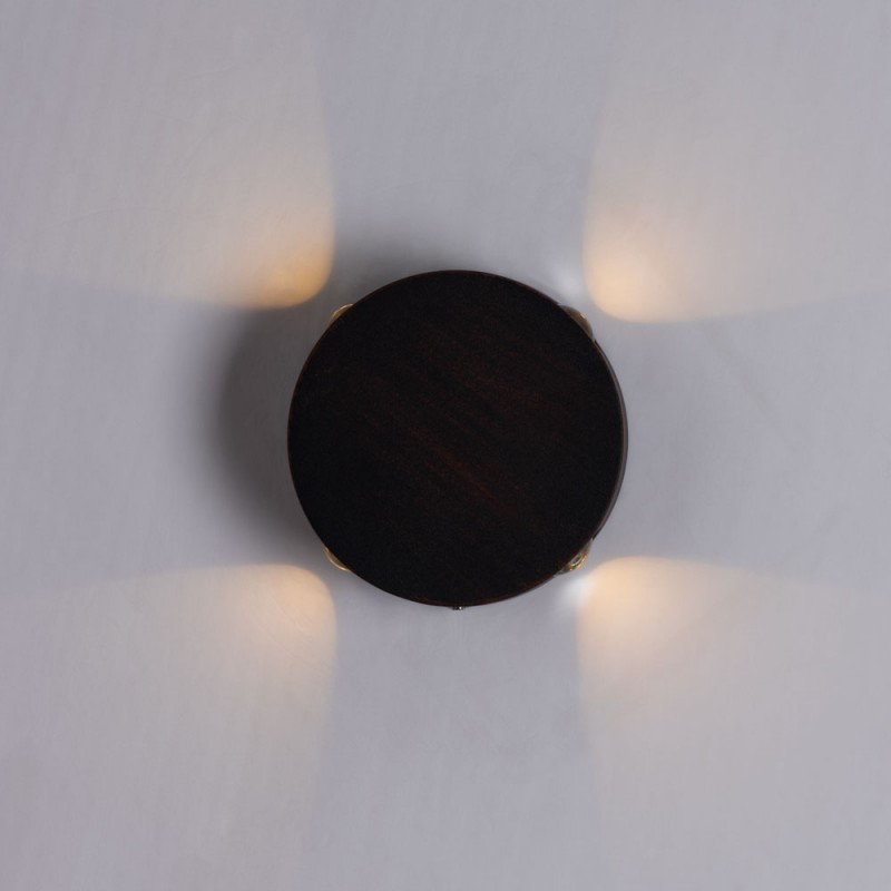 Светильник настенный ARTE LAMP A1525AP-1RI 4Вт IP54 встроенный светодиод, металл, коричневый