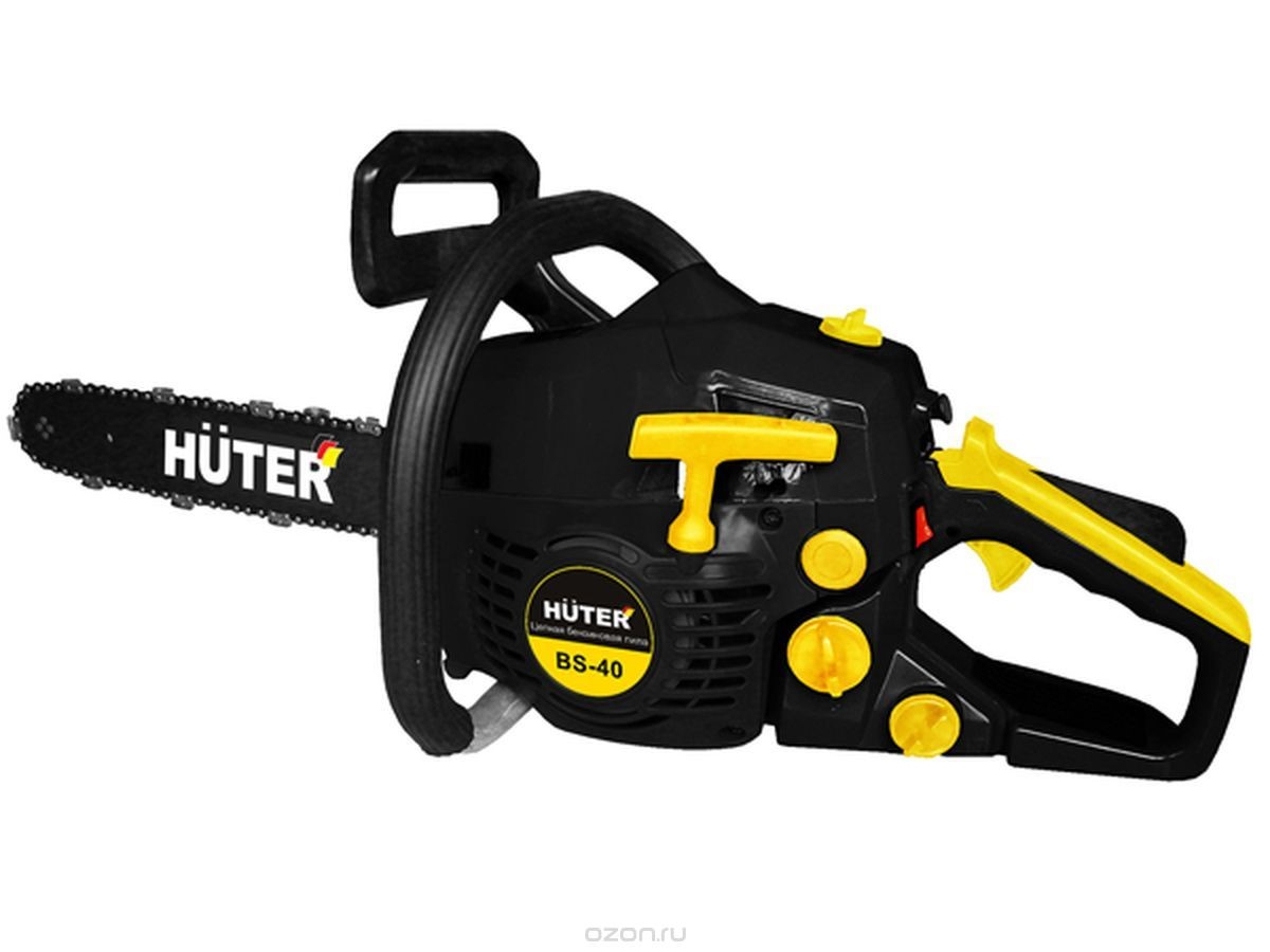 Бензопила "Huter" BS-40 2.6 л.с., 40см, шаг 3/8", паз 1,3 мм, 57 звеньев