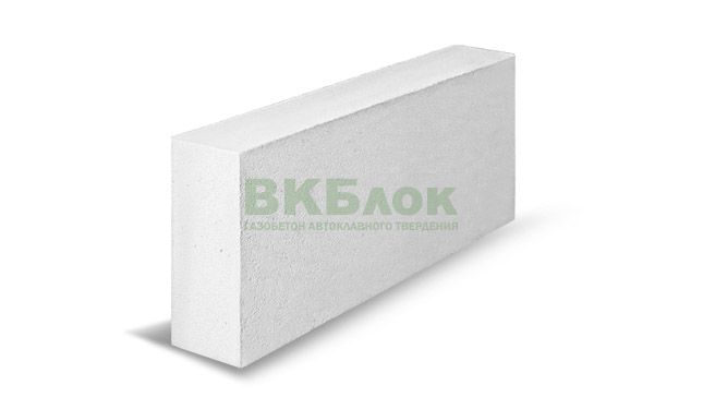 Блок газосиликатный D500 625 х 250 х 100 мм "ВК Блок" (1,875 м3/120 шт.)