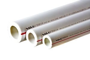 Труба PP-R "Valtec"  ? 50 мм. PN 20, Белая. Полипропилен