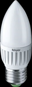Лампа светодиодная NAVIGATOR 5Вт IP20 E27 4000К свеча