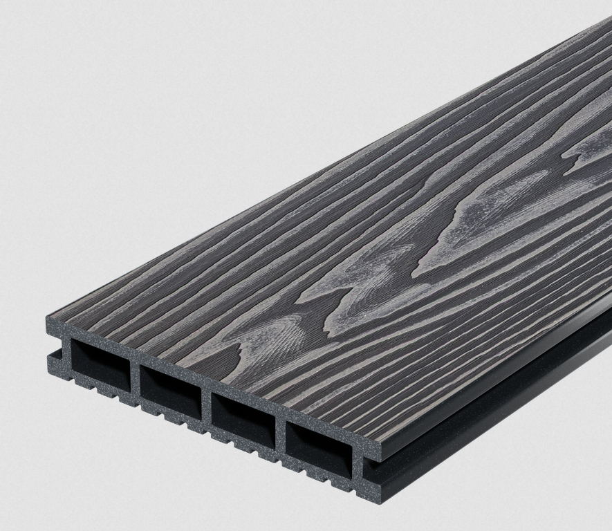 Доска террасная Decking Urban 150x24x3000 Графит (жженый кедр)  (0,45м2)
