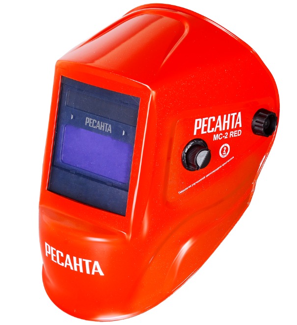 Маска сварочная "Ресанта" МС-2 RED 9-13 din, 92х42мм