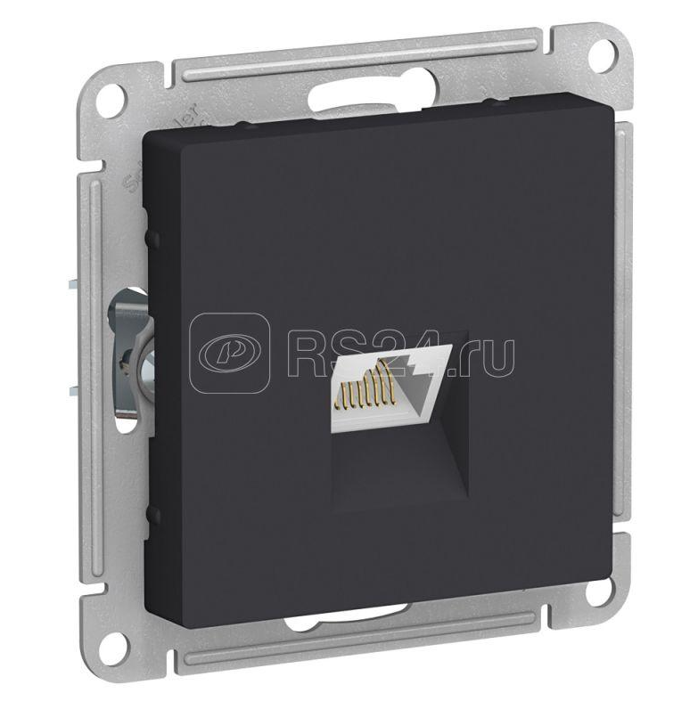 Механизм розетки компьютерной СП SYSTEME ELECTRIC Atlas Design 1-м RJ45 карбон