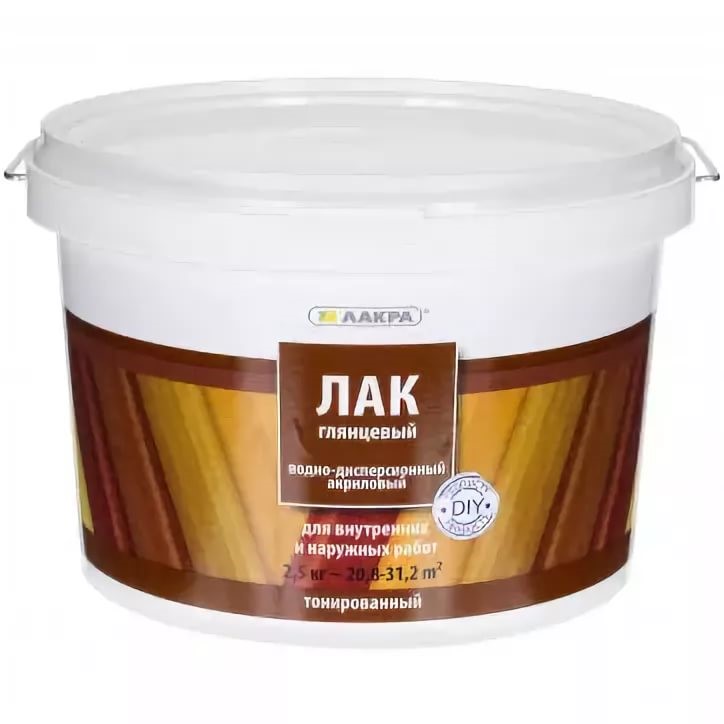 Лак в/д "Лакра" тонированный Бесцветный 10 кг
