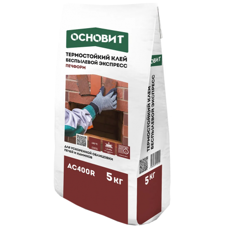 Термостойкий клей ЭКСПРЕСС ОСНОВИТ ПЕЧФОРМ AC400 R, 5 кг (10 шт/под)