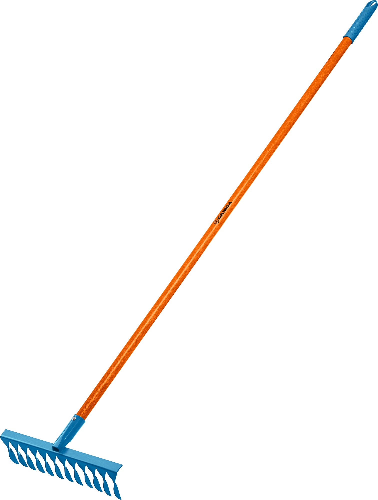 Грабли GRINDA PROLine PR-12T FIBER, фибергласовый 380х100х1530мм, 12 витых зубцов, углеродистая ста