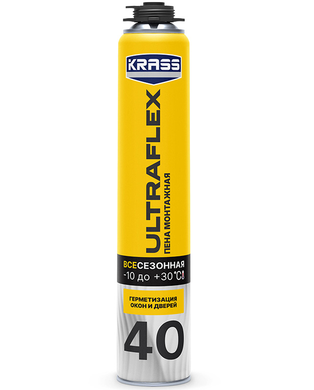 Пена монтажная проф."Krass" Ultraflex 40 600 мл