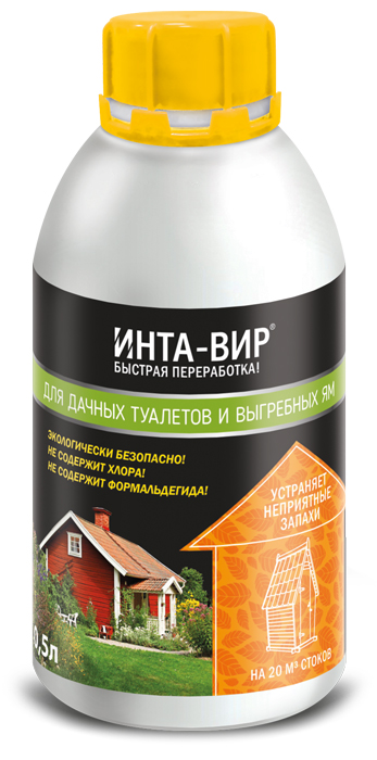 Концентрат жидкий для дачного туалета Инта-Вир 0,5л