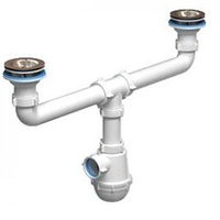 Сифон Ани ПЛАСТ АниГрот 1 1/2"*40 двойной