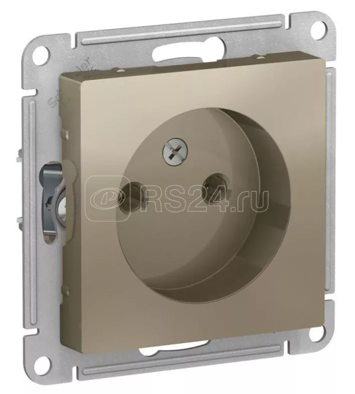 Механизм розетки СП SYSTEME ELECTRIC Atlas Design 1-м 16А IP20 б/з, шампань
