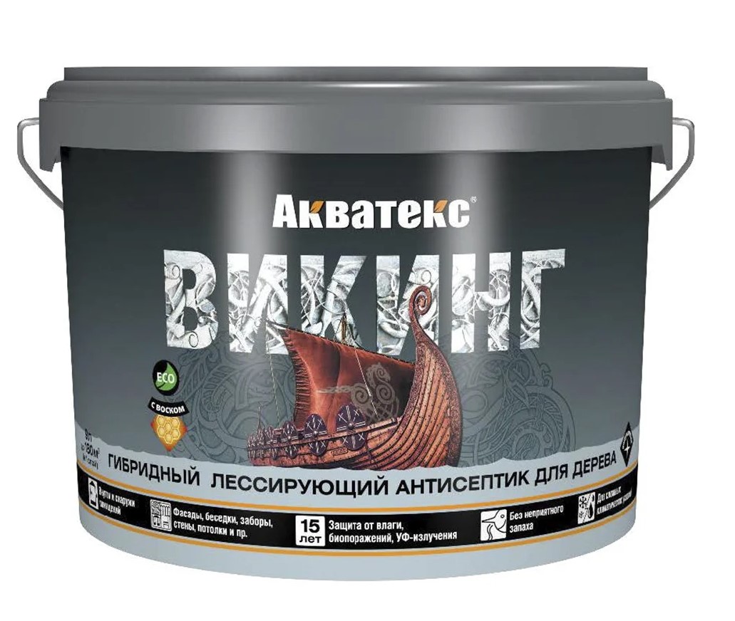 Пропитка "Акватекс" Викинг калужница 9 л