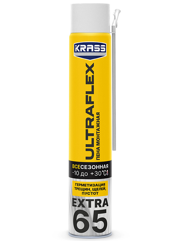 Пена монтажная бытовая "Krass" Ultraflex Extra 650 мл