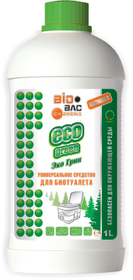 Средство "BIO BAC" ECO GREEN для биотуалетов универсальное 1 л. ЭКО Г-1000
