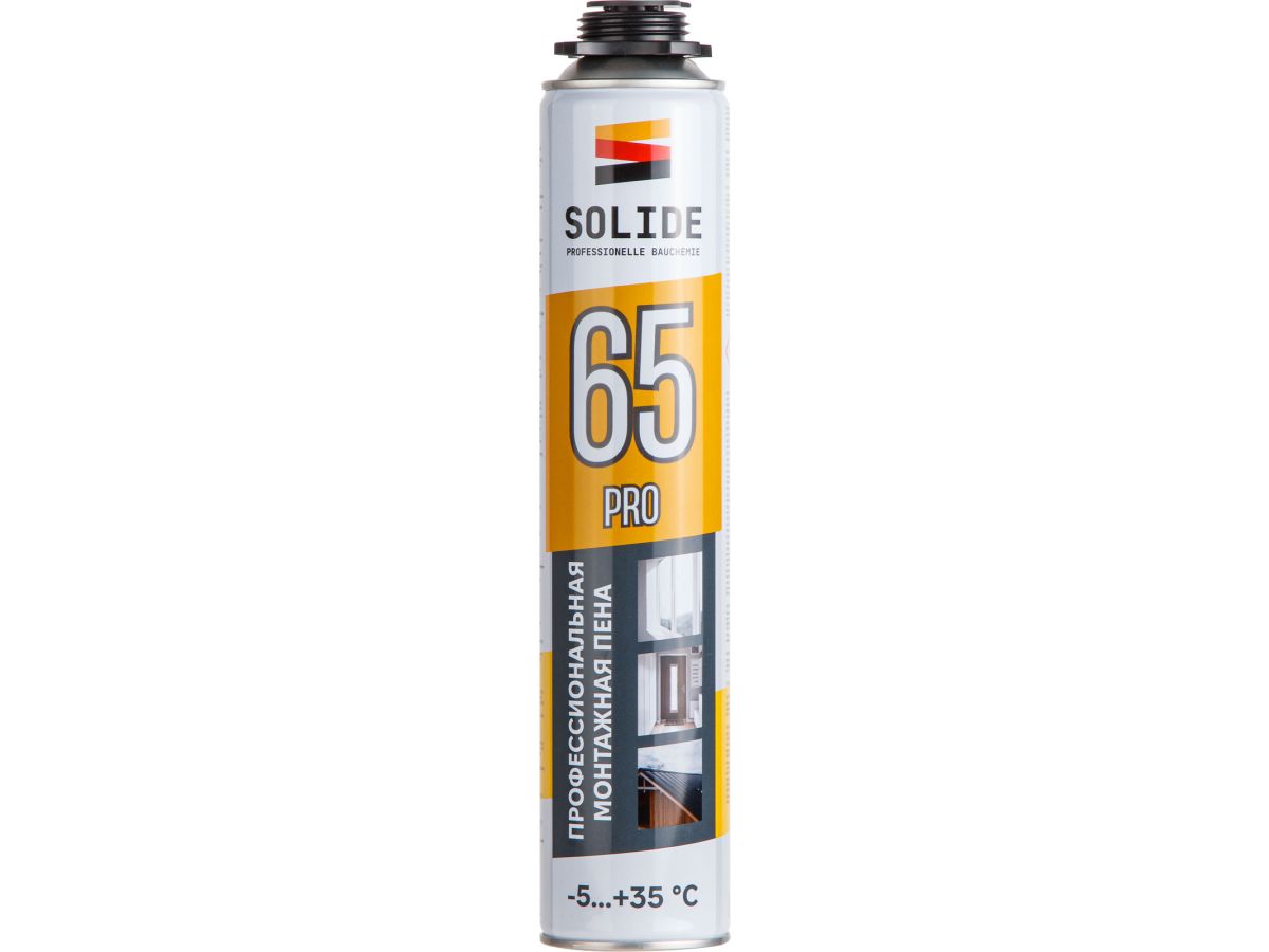 Пена монтажная проф. "SOLIDE" Foam Pro 65 750 мл
