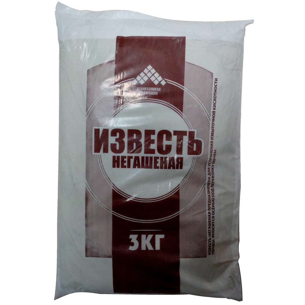 Известь негашеная раскислитель Мелиорант ДК  3кг