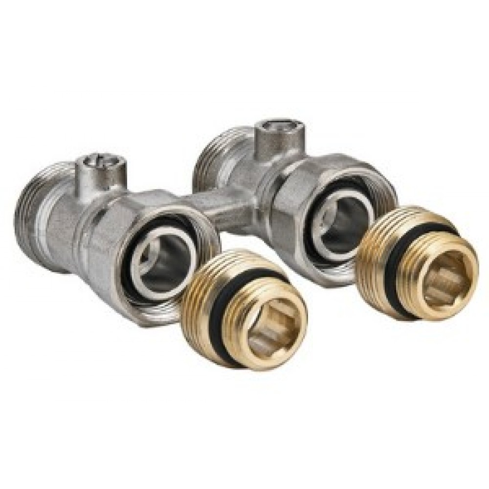 Узел "Royal Thermo" для нижн. подкл. радиатора (комплект) 1/2"х3/4 евроконус
