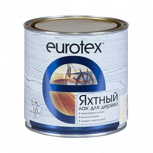 Лак яхтный "Eurotex" полуматовый 0,75 л