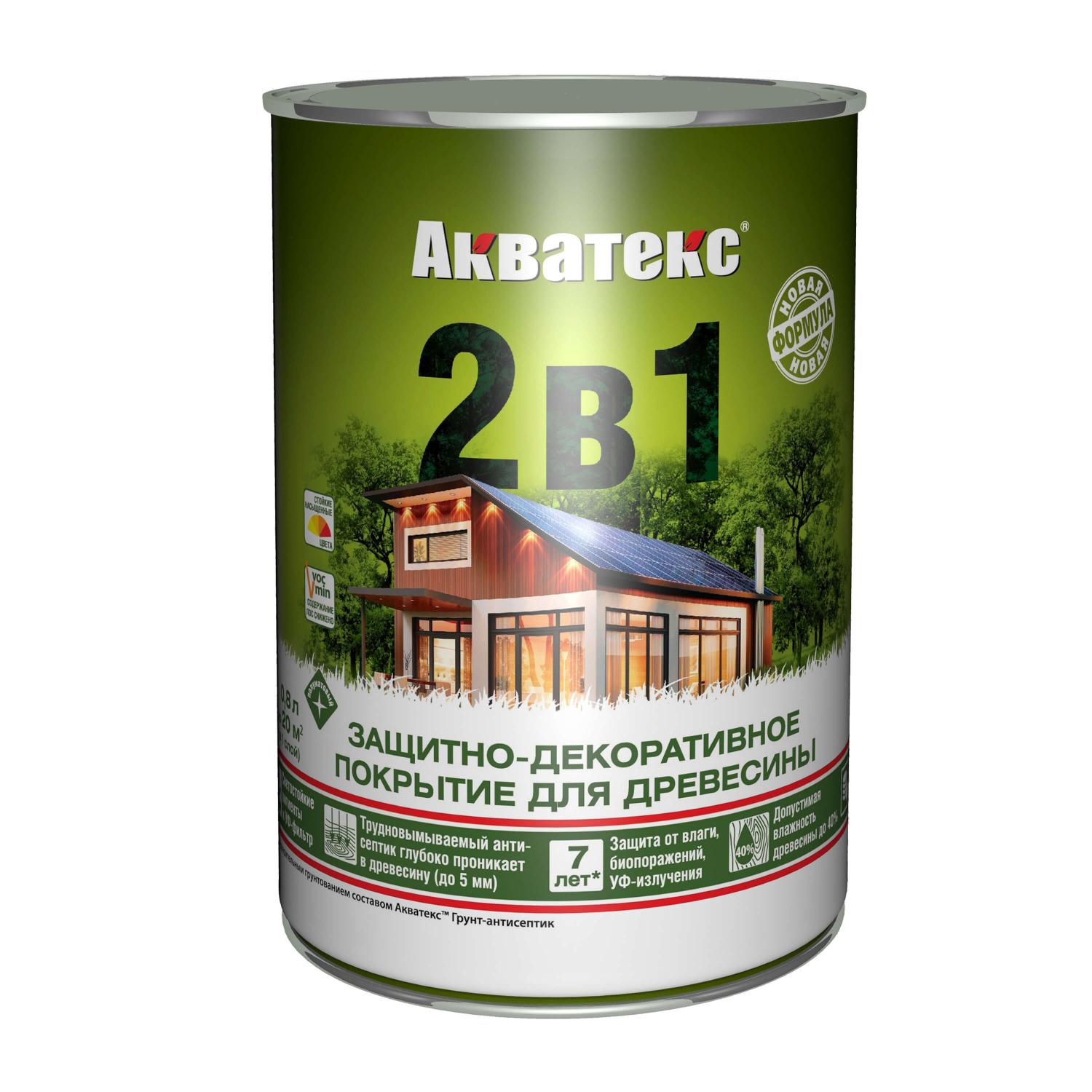Пропитка "Акватекс" 2 в 1 тик 0.8 л
