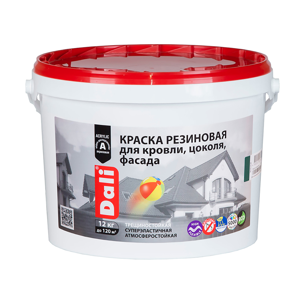 Краска "Dali" резиновая серый 12 кг