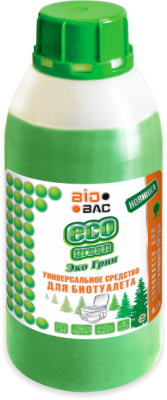 Средство "BIO BAC" ECO GREEN для биотуалетов универсальное 0,5 л. ( на 10 м3.) ЭКО Г-500