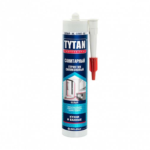 Герметик "Tytan" силикон. санитарный, белый 280 мл