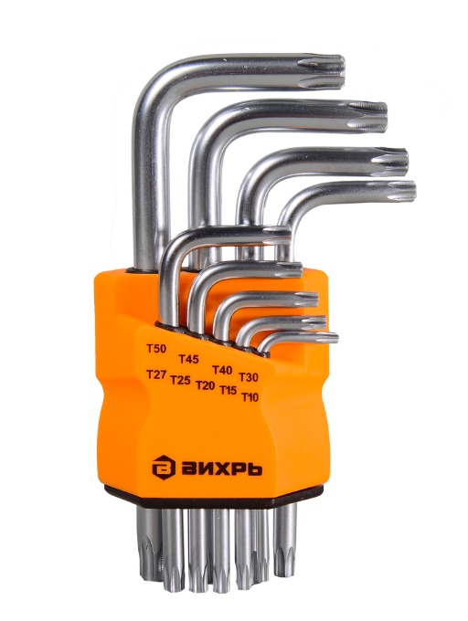 Набор ключей имбусовых "Вихрь" Torx T10-T50 9 шт. 73/6/5/12