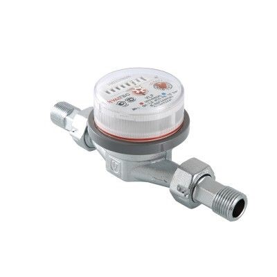 Водосчетчик "Valtec" 1/2" унив., квартирный, до +90*с, 1,5м3,110 мм  без сгонов, поверка - 6лет