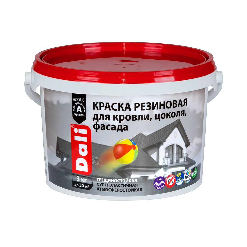 Краска "Dali" резиновая База А 3 кг