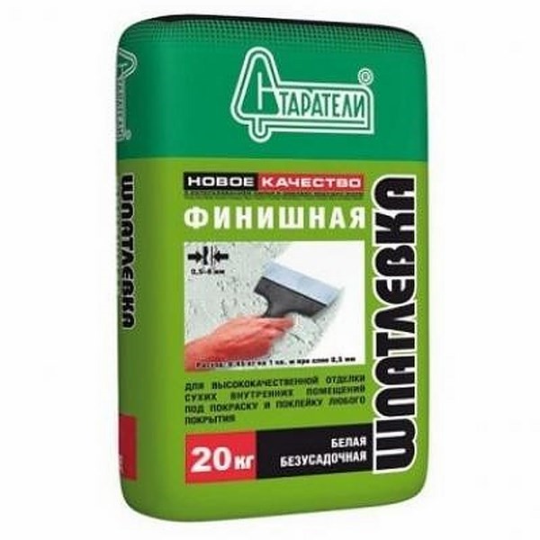 Шпатлевка гипсовая Старатели финишная 20 кг.(77 шт./под.)