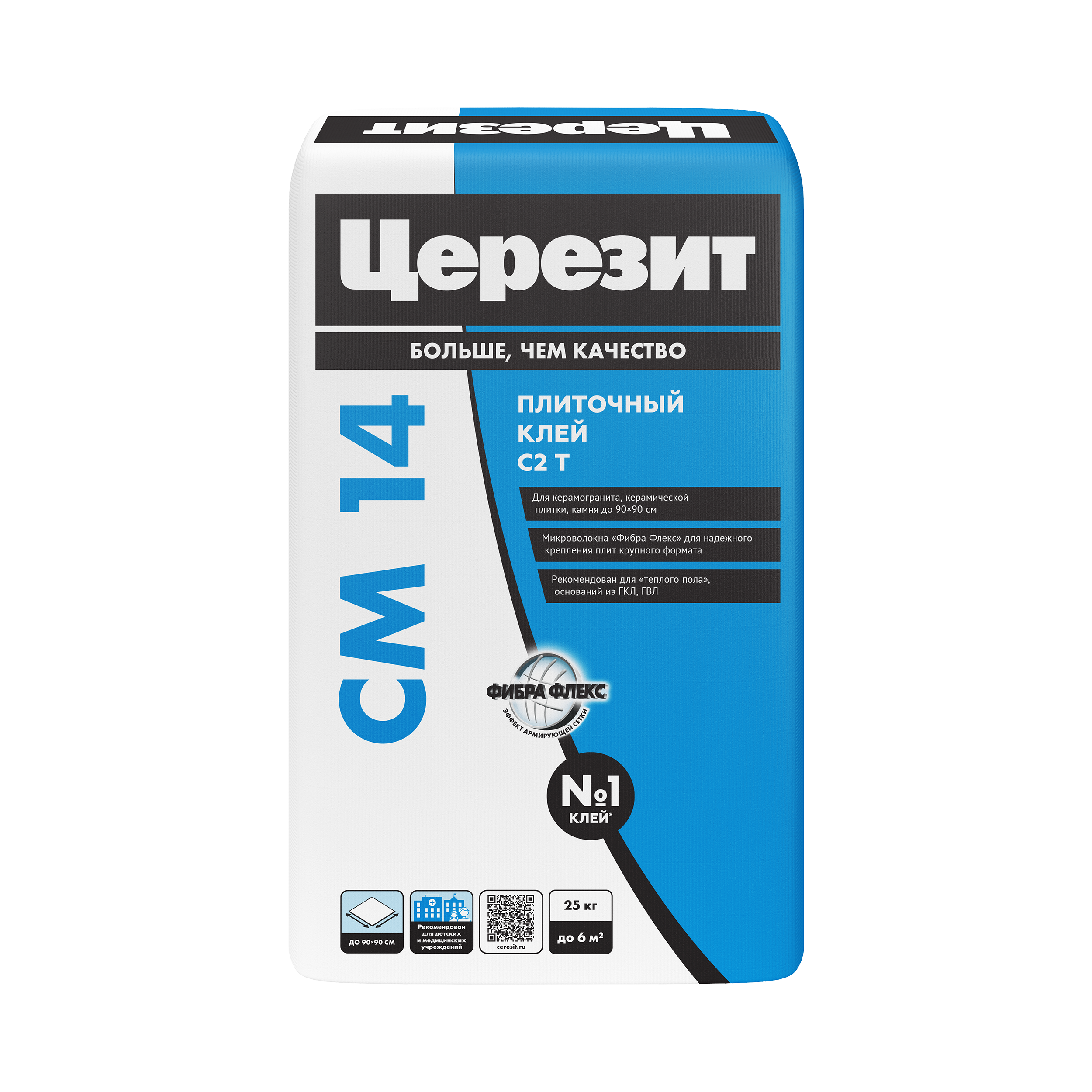 Клей для плитки "Церезит" CM14 для внутренних и наружных работ (25 кг)  48 шт./пал